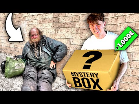 Ich überrasche OBDACHLOSEN mit 1000€ MYSTERY BOX...