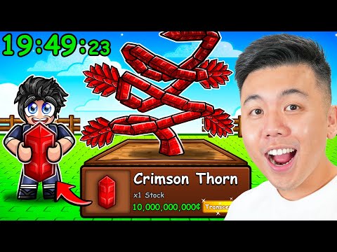 How FAST Can I Get the CRIMSON THORN Seed In Grow A Garden? (Roblox)