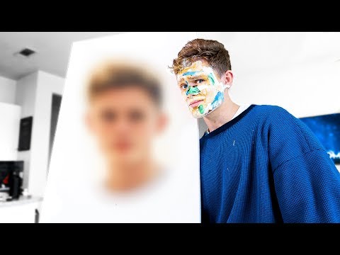 I Painted My Face Using Only My Face