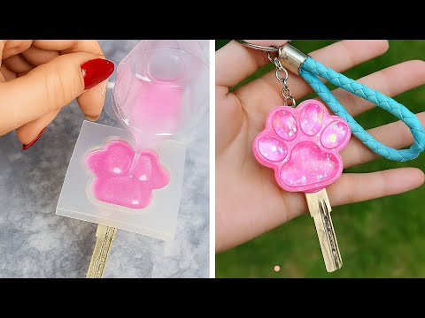 Epoxy Resin & Glue Gun Crafts 💖🐾 The COOLEST Accessories You Need! 🎨✨