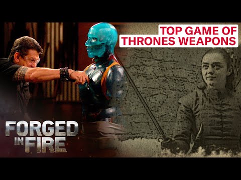 TOP 5 GAME OF THRONES WEAPONS (Arya's Needle, Jon Snow's Sword, & More!)
