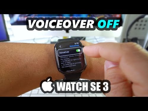 How to Disable / Turn OFF VoiceOver on a Apple Watch SE 3