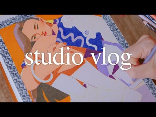 Studio vlog | Blooms, smoke, finding my way through personal work