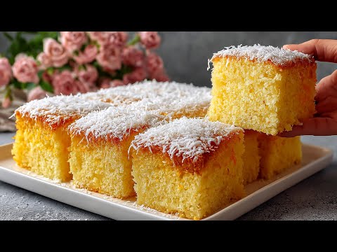 DER KUCHEN 1 2 3 4! Der beste Kuchen der Welt! Rezept in 5 Minuten! Super fluffig und weich