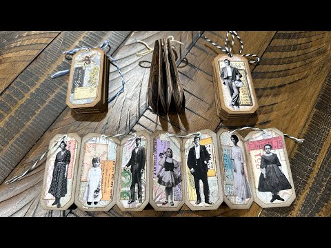 Craft With Me - Accordion Labels - Tim Holtz Style @timholtz