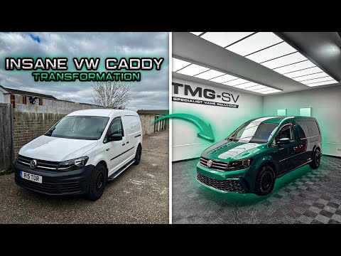 VW Caddy Custom Build β Full Repaint + TMG Hybrid Bumper CUSTOM CADDY BUILD