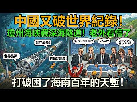 困了海南百年的天塹,被中國工程師破解!懸浮海底40分鐘通關,太震撼