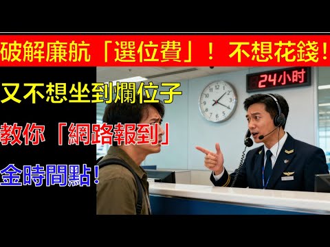 破解廉航「選位費」!不想花錢,又不想坐到爛位子?教你「網路報到」的黃金時間點!#生活經驗 #生活小技巧 #科普 #出行