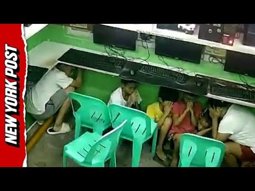Children Hide Under Desks for Safety as Deadly Earthquake Hits the Philippines