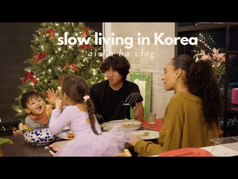 Slow Living in Korea | First Snow, Cozy Winter Cooking & Christmas Cookie Baking