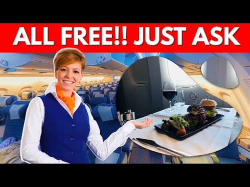 12 FREE THINGS You Didn't Know You Could Ask for on a Flight