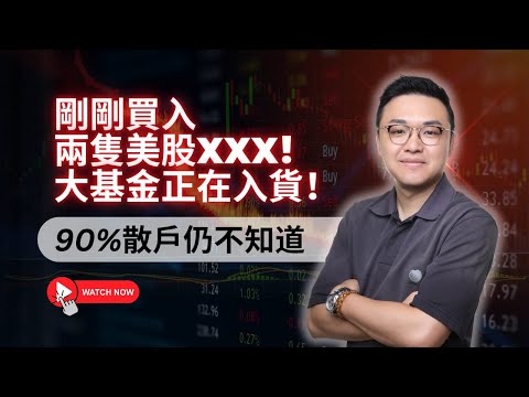 剛剛買入兩隻美股XXX! 大基金正在入貨! 90%散戶仍不知道!仍有超過30%上升空間!