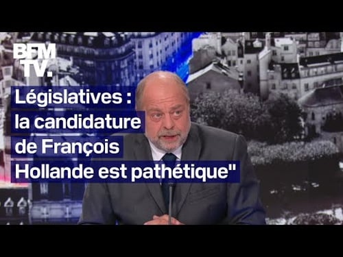 "Le président a eu raison de dissoudre": l'interview d'Éric Dupond-Moretti en intégralité