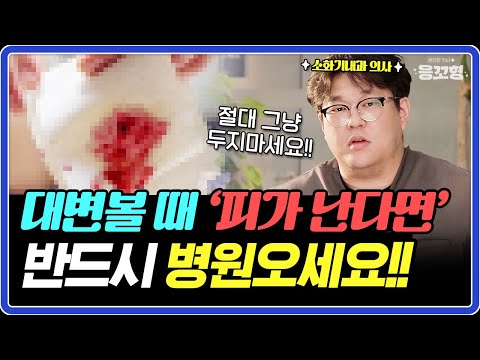 피똥을 싼 후 당황하지 않고 대처하는 법 #대장암 #치질 #혈변