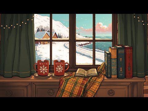 Snowy Morning Winter Coffee βοΈβ Lofi December Mix ~ Calm Beats for Focus, Comfort & Book Time