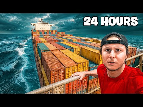 I Survived 24 Hours on a Cargo Ship ๐ต๐ญ