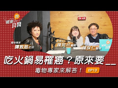 【健康問良醫】火鍋煮久了易罹癌?譚敦慈教你吃鍋:為何煮對順序很重要!|毒物專家x婦科良醫來解答
