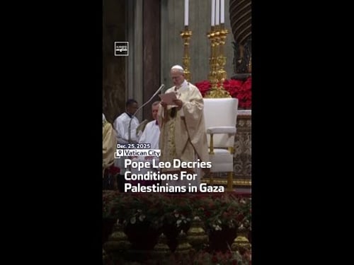Pope Leo Decries Conditions For Palestinians in Gaza