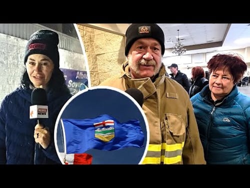 Fort Saskatchewan shows up for Alberta independence petition despite deep freeze