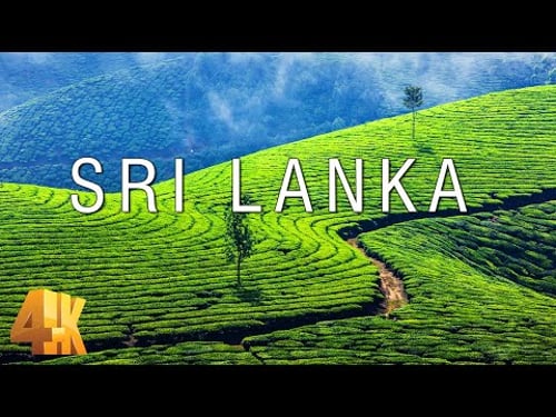 FLYING OVER SRI LANKA (4K UHD) - Soft Music With Wonderful Nature Videos For Relaxation On New TV
