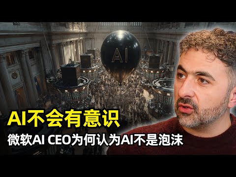 【人工智能】AI不是泡沫 | 微软AICEO Mustafa Suleyman | AI没有自我意识 | 超级智能 | AGI | 日常生活变化 | 医疗平权 | 教育普及 | 自学能力