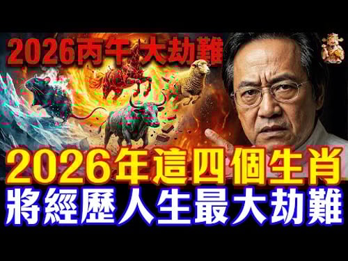 倪海廈天紀預言警告:2026 丙午年,這四個生肖大劫難逃!不想家破人亡,現在立刻改風水!#倪海廈 #黃帝內經 #養生 #國學 #易經 #冬至 #開運 #招財 #補財庫 #中醫 #風水 #2026運勢