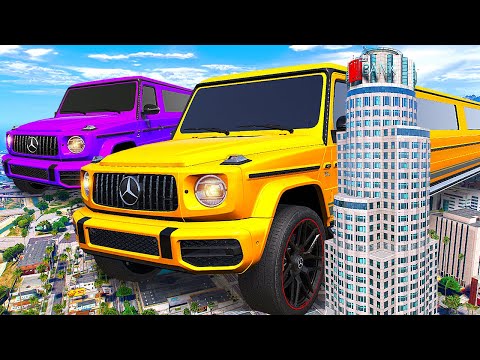 ДВА ГИГАНТСКИХ САМЫХ ДЛИННЫХ ГЕЛИКА ЛИМУЗИН В ГОРОДЕ в ГТА 5 МОДЫ - ОБЗОР МОДА в GTA 5 ВИДЕО