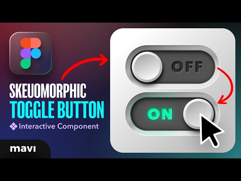 Create a Skeuomorphic Toggle (On / Off) Button in Figma