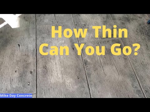Beautiful THIN Stamped Concrete Overlay For Man Cave! (Resurfacing a concrete floor)
