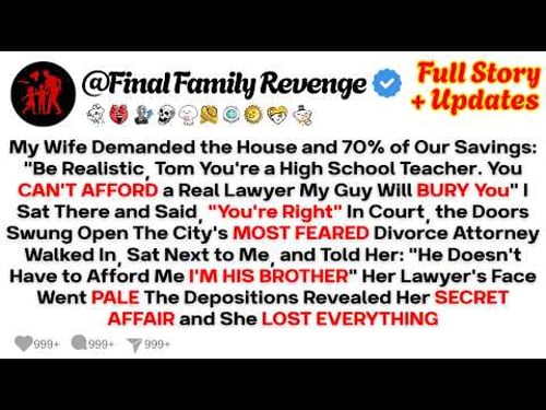 My Wife Demanded A Divorce And The House: 'You Can't Afford A Lawyer To Fight Me.'