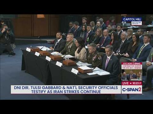 National Security Officials Testify on Global Threats to the U.S.