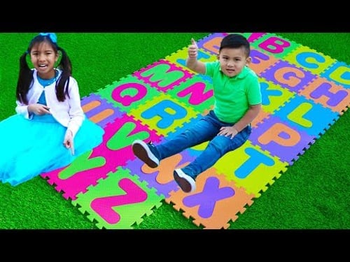 ABC Song | Wendy & Liam Pretend Play Learning Alphabet with Nursery Rhyme Songs