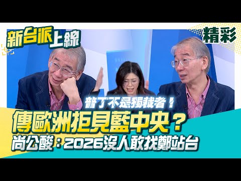 鄭麗文「普丁說」傳歐洲拒見藍中央?鄭麗文接黨魁…各地方諸侯都缺席!尚毅夫幫找藉口到掰不下去XD 酸2026選舉沒人敢「主動」找鄭麗文站台│李正皓 主持│【新台派上線 精彩】20251103│三立新聞台