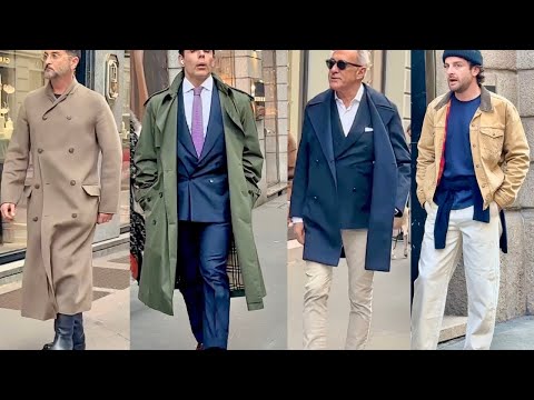 2025 MILAN 🍁Elegant Real Men Street Fashion 🇮🇹 November Fall Men's Wardrobe #teachingmensfashion