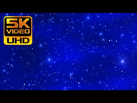 Classic Blue 5K Star-Field ★ 1-Hour Space Wallpaper ★ Longest FREE Stars Motion Background HD 60fps
