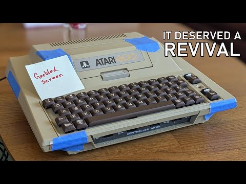 Repairing a smashed-up Atari 400 computer