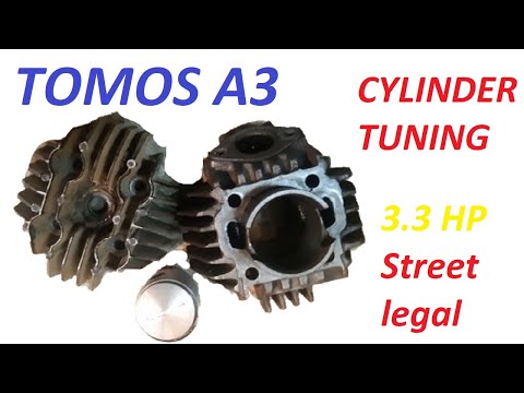 TOMOS A3 TUNING - CYLINDER AND EXHAUST