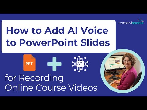 How to Add AI Voice in PowerPoint - for Online Course Videos