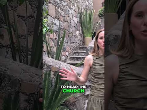 Courtyard & Stone Staircase Home Tour Sneak Peek! #interiordesign #Travel, #HomeDecor, #luxury