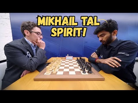 Gukesh Showing The Mikhail Tal Spirit Against Fabiano Caruana