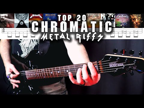 The Power Of Chromaticism | Top 20 Chromatic Metal Riffs | With Tabs