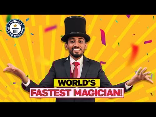 Fastest Magician Performs Incredible Illusion Tricks | Guinness World Records