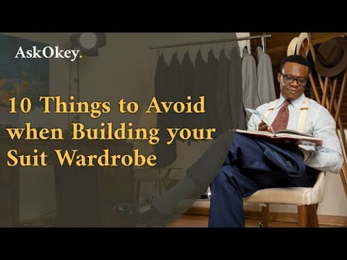 10 things to Avoid when Building your Suit Wardrobe