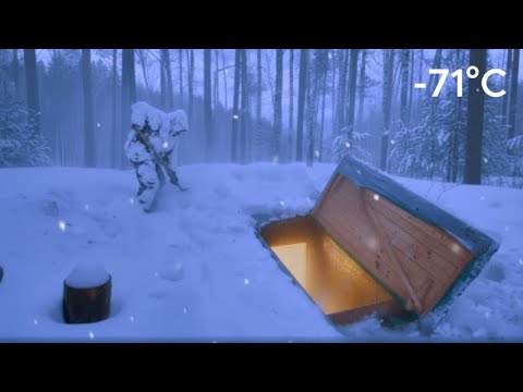 Off-Grid Survival: I Hid in an Underground Bunker to Endure a -71°C Snowstorm
