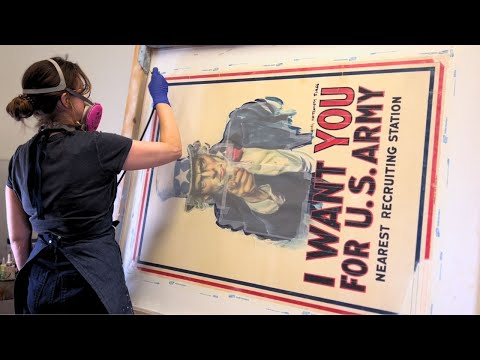 Restoring an Original "I Want You" Poster (1917)