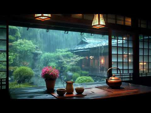 The soothing sound of rain is the music played by nature, Helps relax and sleeping
