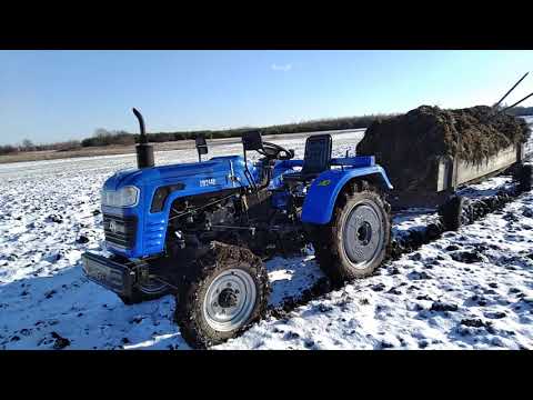 Shifeng DW244B. Везём органическое добриво на поле.