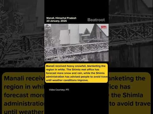 Manali received heavy snowfall, the whole region was blanketed in white #shorts