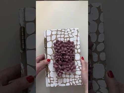 1 part DIYπ΅Cardboard Book Box with Clay Succulents | Handmade Storage Idea & Air-Dry Clay Tutorial