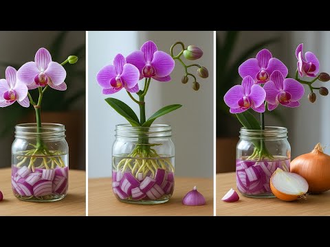 Just onion! Orchids grow extremely fast and bloom year round